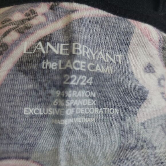 Lane Bryant Tops The  Cami Lace,Paisley, 22/24,Rayón,Spandex, - Picture 2 of 11